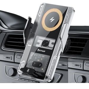 Wireless car Charger for iPhone Or Samsung Mount